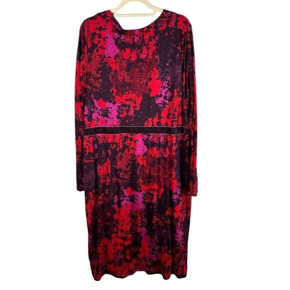 Boden Dress Size 18L Red/Purple - Picture 2 of 5